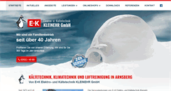 Desktop Screenshot of ek-kaelteklima.de